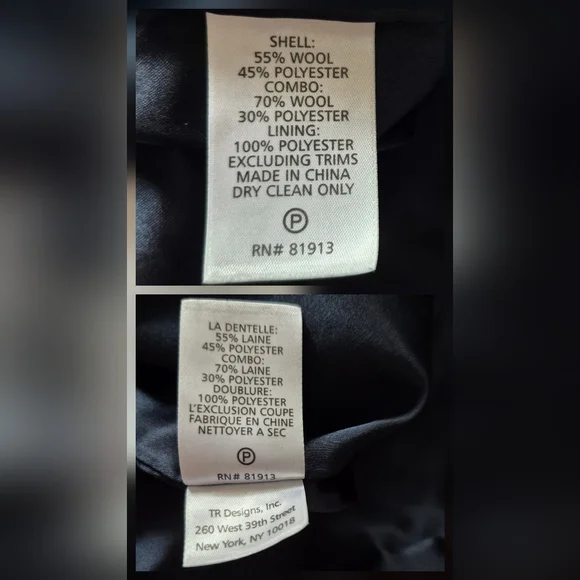 Plenty By Tracy Reese Dusken Wool Funnel Neck Coat Anthropologie Colorblock Sz M - Picture 11 of 16